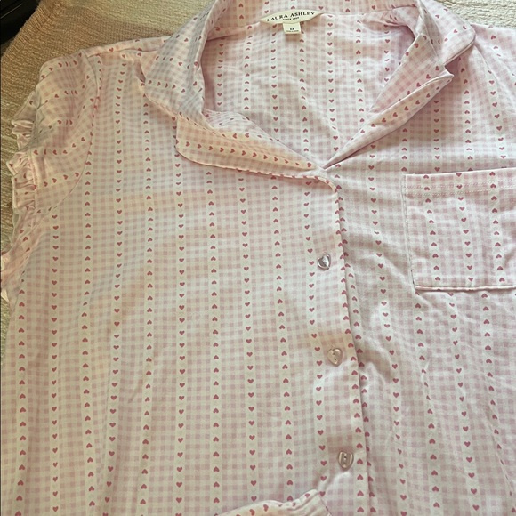Laura Ashley heart pajamas M - Picture 3 of 4